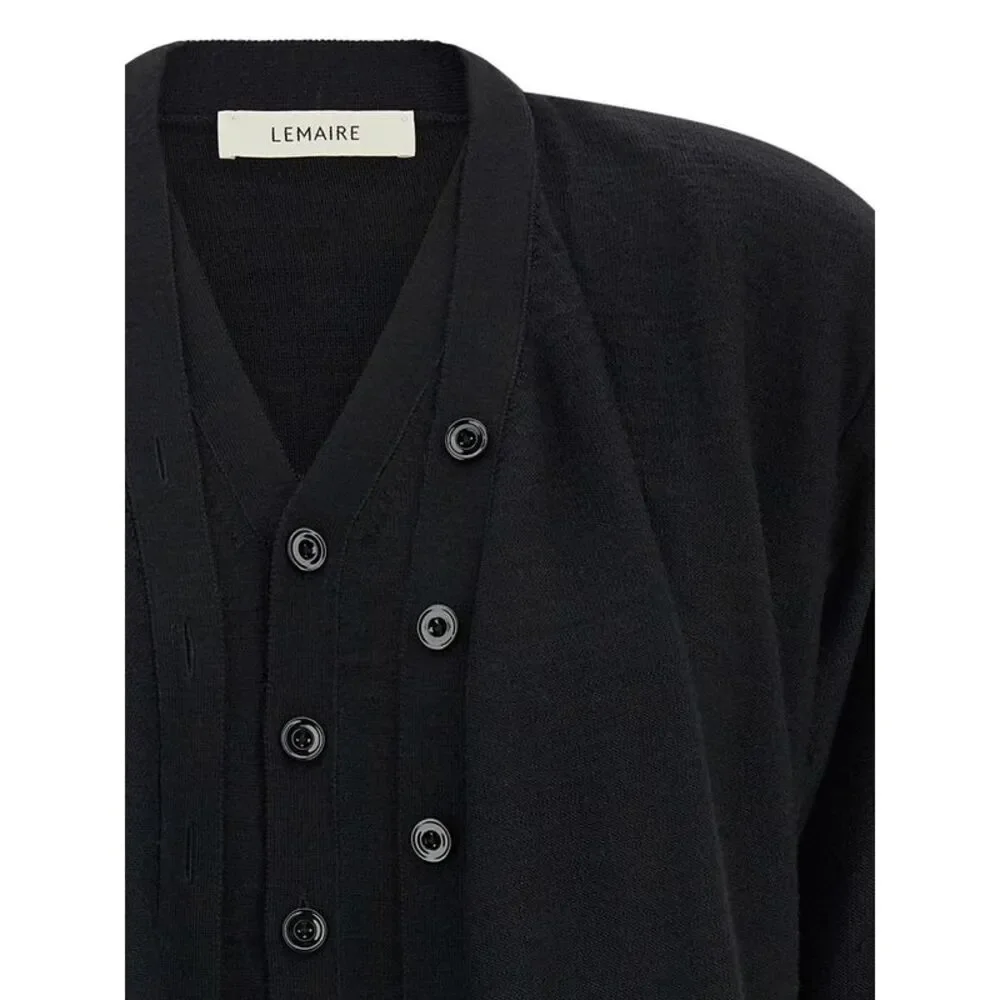 Lemaire Women V-Neck Wool Blend Cardigan Lemaire With Button Closure